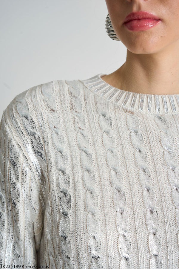 بلوزة بقلاوة مع لمعه سلفر