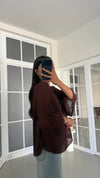 Metallic Open-Knit Sweater