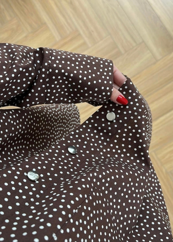 قميص Snap Polka Dot كاجول