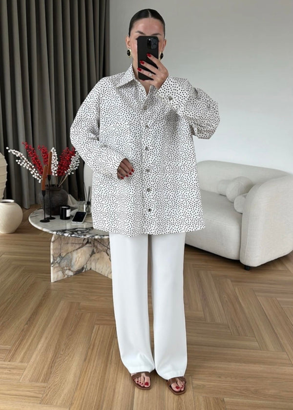 قميص Snap Polka Dot كاجول