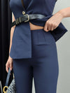 طقم vest انيق مع حزام