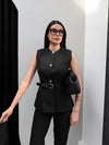 طقم vest انيق مع حزام