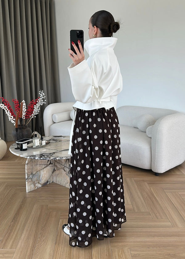 تنورة Flora Puantiyeli شيفون