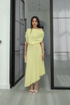 فستان كلاسيكي انيق off shoulder