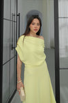 فستان كلاسيكي انيق off shoulder