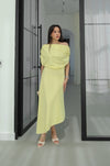 فستان كلاسيكي انيق off shoulder