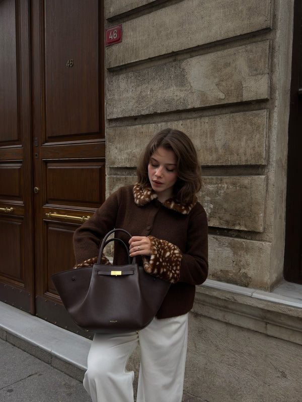 Faux Fur Collar Jacket