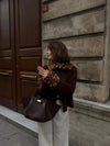 Faux Fur Collar Jacket