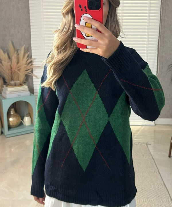 بلوزة البقلاوة لونين