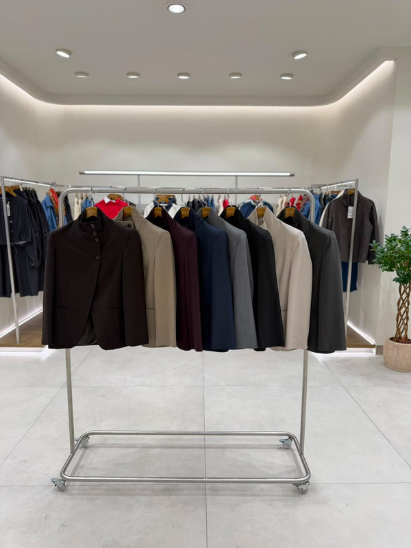 High Neck Blazer