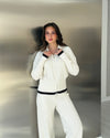 Contrast Trim Knit Set