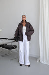 HIGH- COLLAR BOMBER JACKET