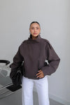 HIGH- COLLAR BOMBER JACKET