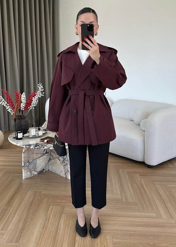 SHORT TRENCH COAT