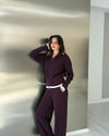 Contrast Trim Knit Set