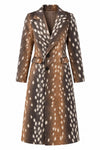 Bambi Print Long Coat