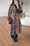 Bambi Print Long Coat