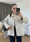 Corduroy Collar Utility Jacket