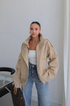 HIGH- COLLAR BOMBER JACKET