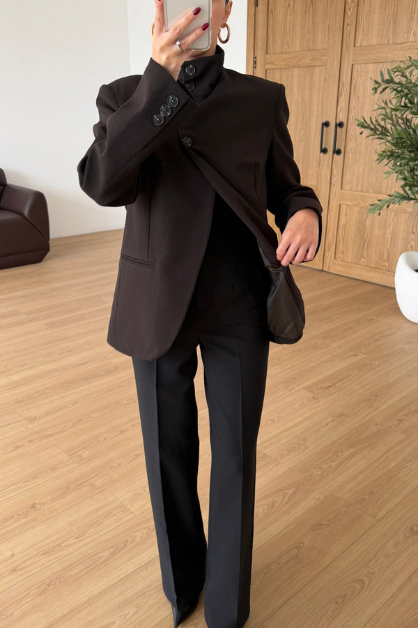 High Neck Blazer