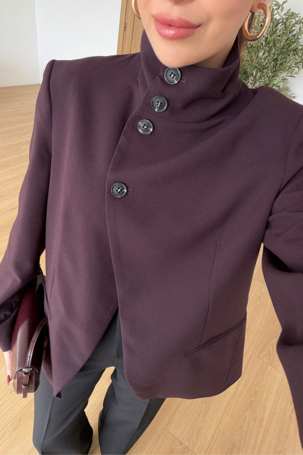 High Neck Blazer