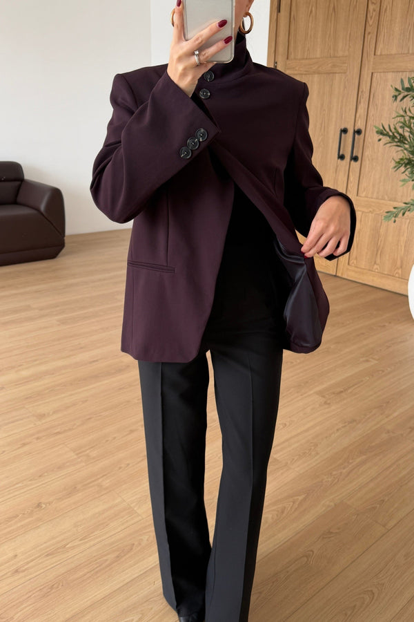 High Neck Blazer