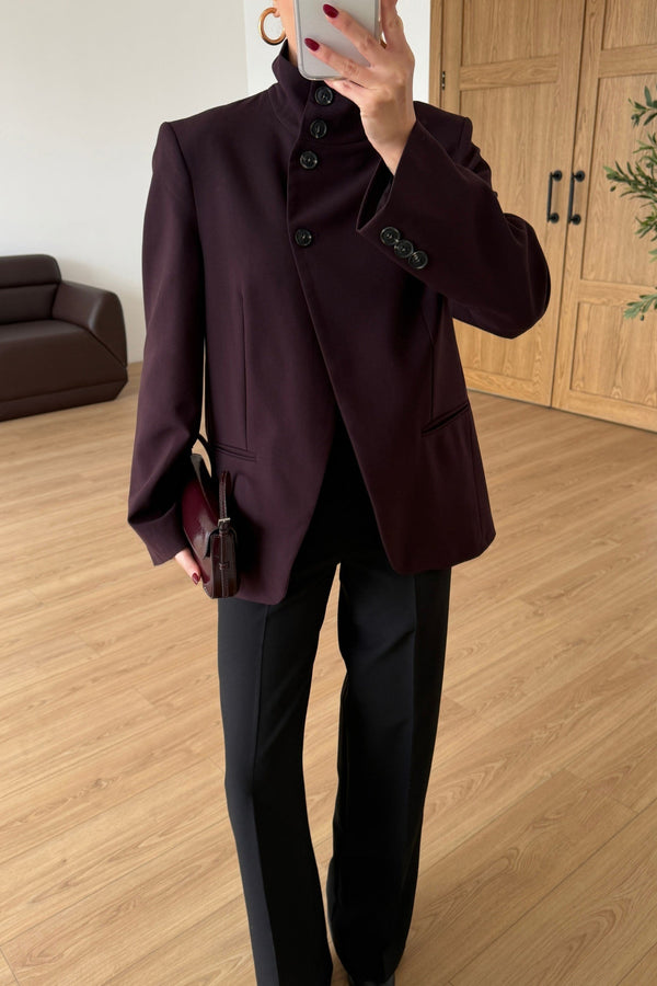 High Neck Blazer