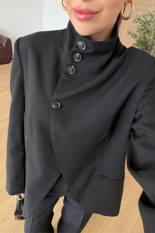 High Neck Blazer