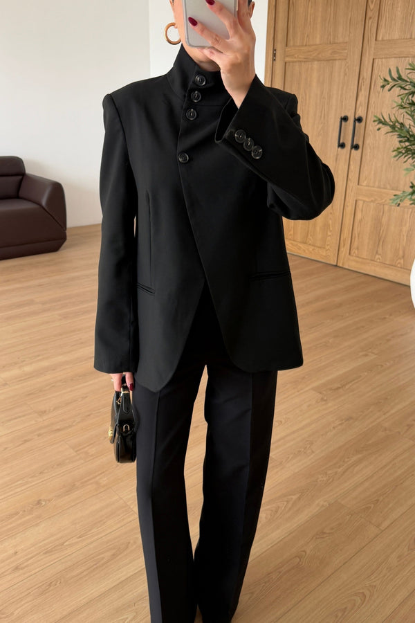 High Neck Blazer
