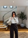 Boat Neck Long Sleeve Top