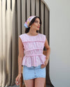 بلوز التوليب كت - Sateen style