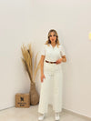 بلوز فتحة حرف V - Sateen style