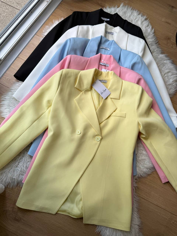 بليزر باستيل صيف 2025 - Sateen style