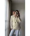 بليزر ترندي مع ازرار - Sateen style