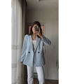 بليزر ترندي مع ازرار - Sateen style