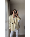 بليزر ترندي مع ازرار - Sateen style