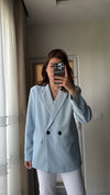 بليزر ترندي مع ازرار - Sateen style