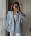 بليزر ترندي مع ازرار - Sateen style