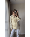 بليزر ترندي مع ازرار - Sateen style