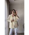 بليزر ترندي مع ازرار - Sateen style
