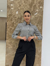 بنطلون بولي فيسكون - اسود - Sateen style
