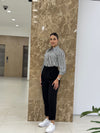 بنطلون بولي فيسكون - اسود - Sateen style