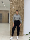 بنطلون بولي فيسكون - اسود - Sateen style