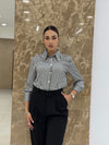 بنطلون بولي فيسكون - اسود - Sateen style