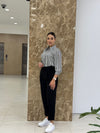 بنطلون بولي فيسكون - كحلي - Sateen style