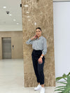 بنطلون بولي فيسكون - كحلي - Sateen style
