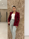 بنطلون بولي فيسكون - رمادي - Sateen style