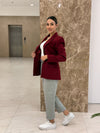 بنطلون بولي فيسكون - رمادي - Sateen style