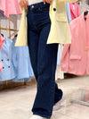 بنطلون جينز عريض 302076 - Sateen style