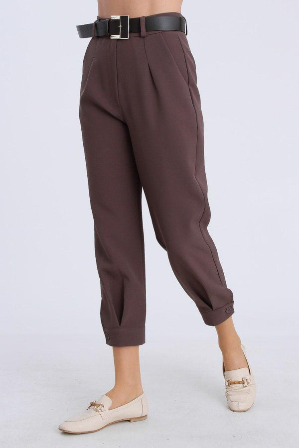 بنطلون مع زر - Sateen style